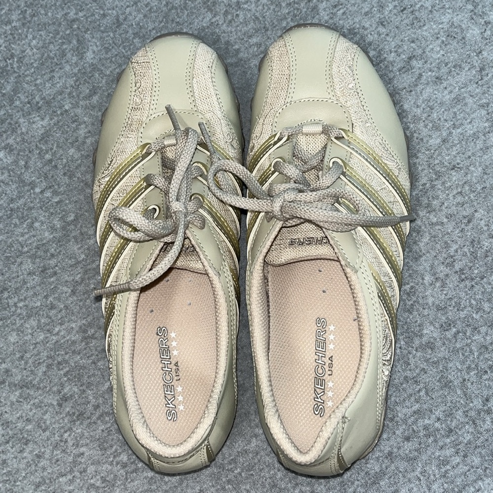 Womens Skechers Bikers Dealer Sneakers Shoes Size 6.5 Blokecore Preppy - Picture 7 of 12
